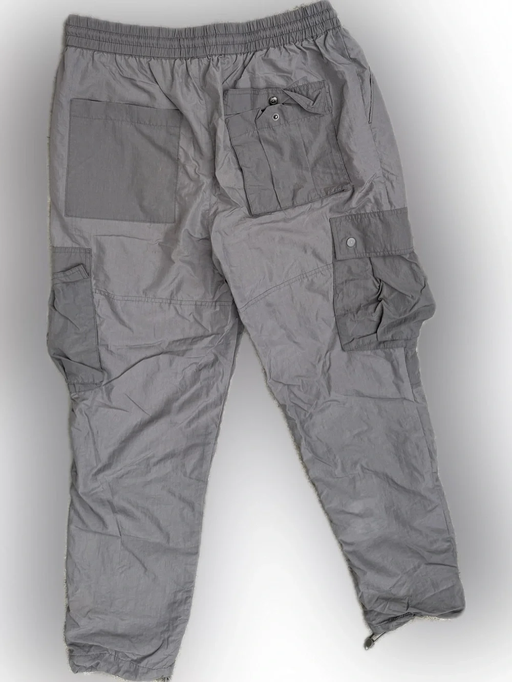 PLAYBOY Men's Gray Cargo Shorts with White Logo